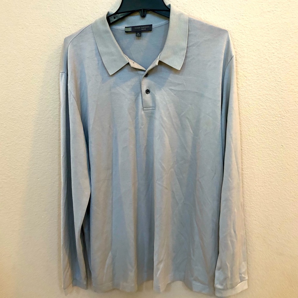 Robert Barakett Georgia Long Sleeve Polo